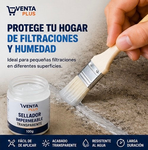 💧 Pack de 3 Selladores Impermeables Transparentes | Protege tu Hogar de Filtraciones y Humedad